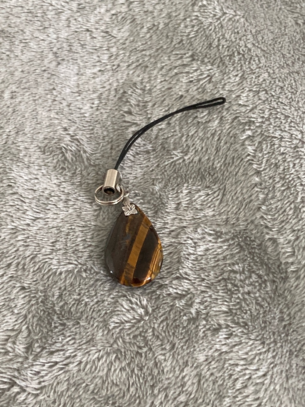 Car/cellphone/ipad/keychain brown teardrop charm